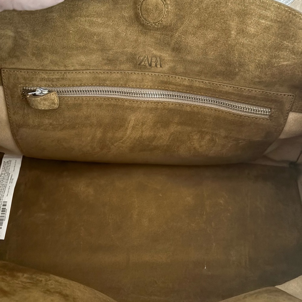 NWT Limited Edition Zara Suede leather bag - Picture 11 of 13
